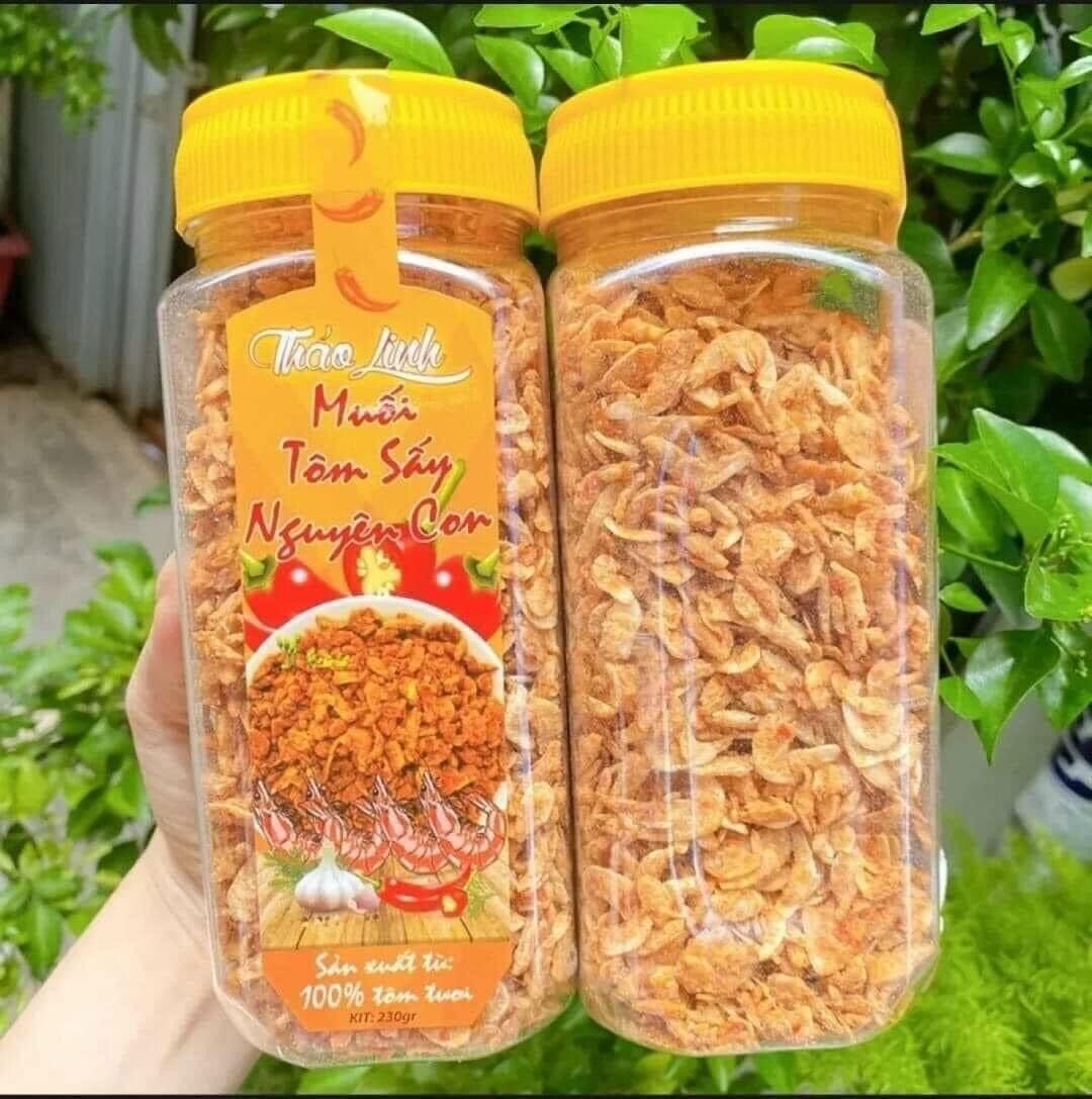 Muối tôm sấy Thảo linh nguyên con 230gr / Muối tép sấy nguyên con Như Ý 230gr
