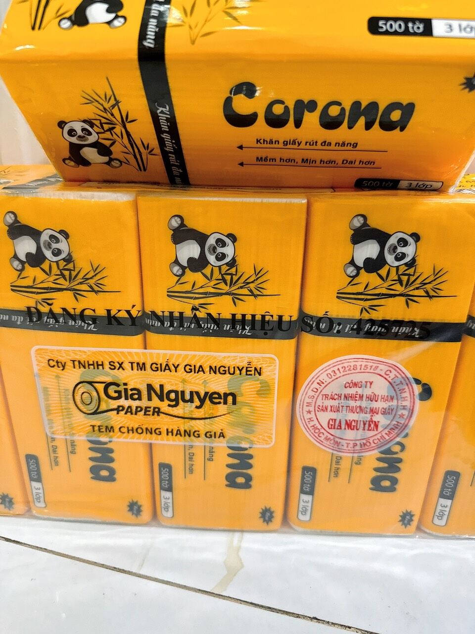 LỐC 5 GÓI KHĂN GIẤY CO.RONA 500 TỜ