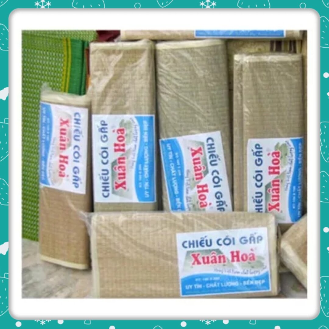 Chiếu cói gập đôi xuân hòa cao cấp 1.2m/1.5m/1.6m/1.8m/2m