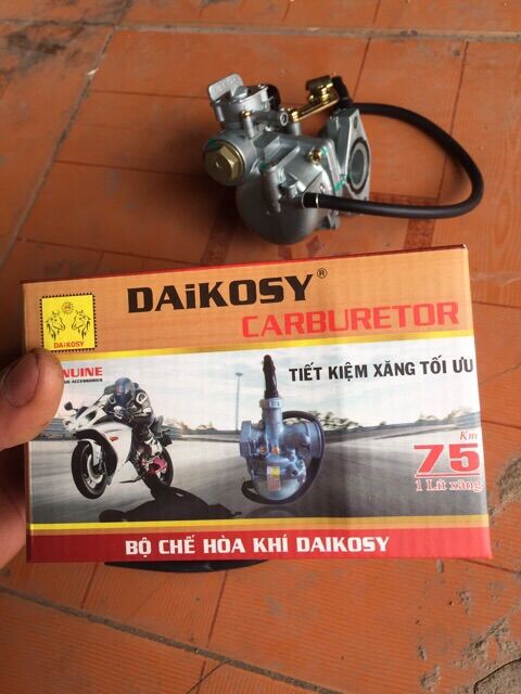 Chế hoà khí xe 81-82 Cup 75km/1 lít xăng
