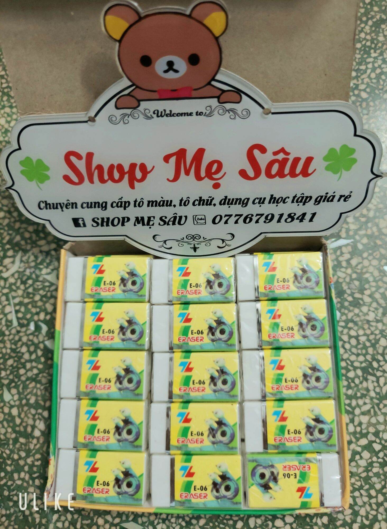 Set 5 Cục Gôm Bút Chì, Tẩy Bút Chì Thiên Long E06
