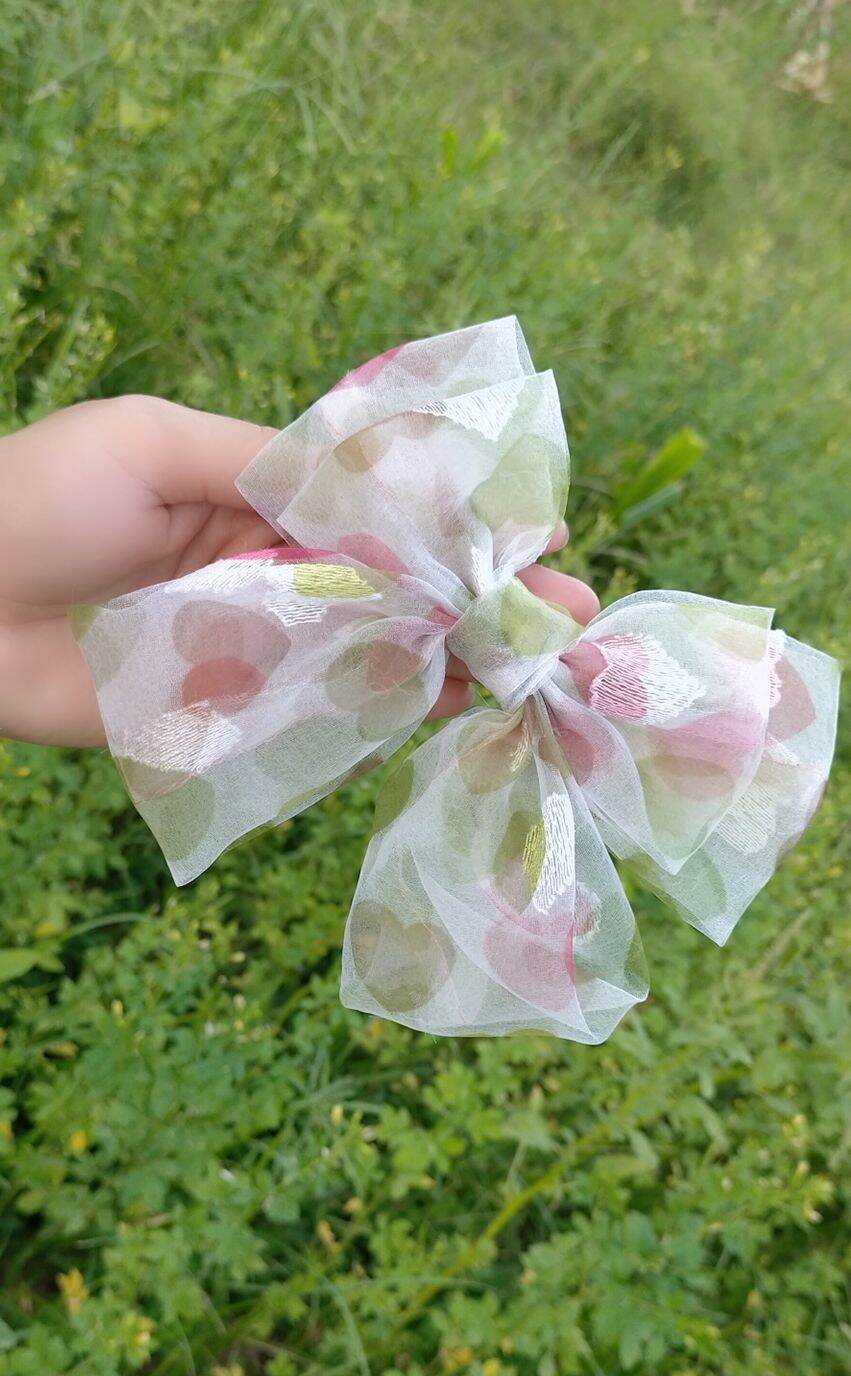 kẹp voan Nơ bướm 3 tầng