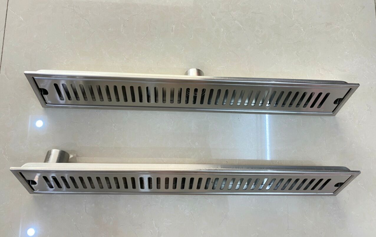 Ga thoát sàn nhà tắm dài 30cm, 60cm hình chữ nhật cao cấp inox 304
