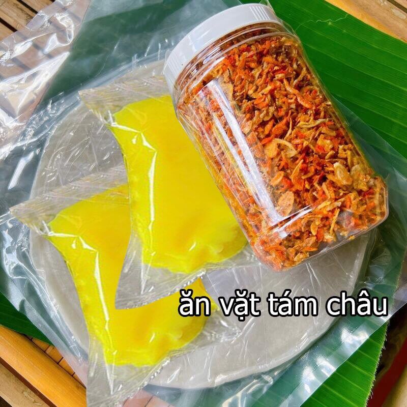 Combo bánh tráng phơi sương 500g+ muối ruốc hành phi+ bơ.