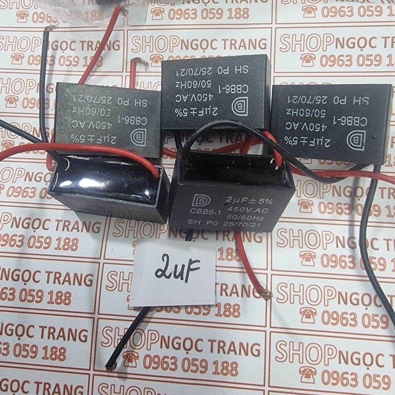 5 Tụ Quạt Điện 2MF - 450V