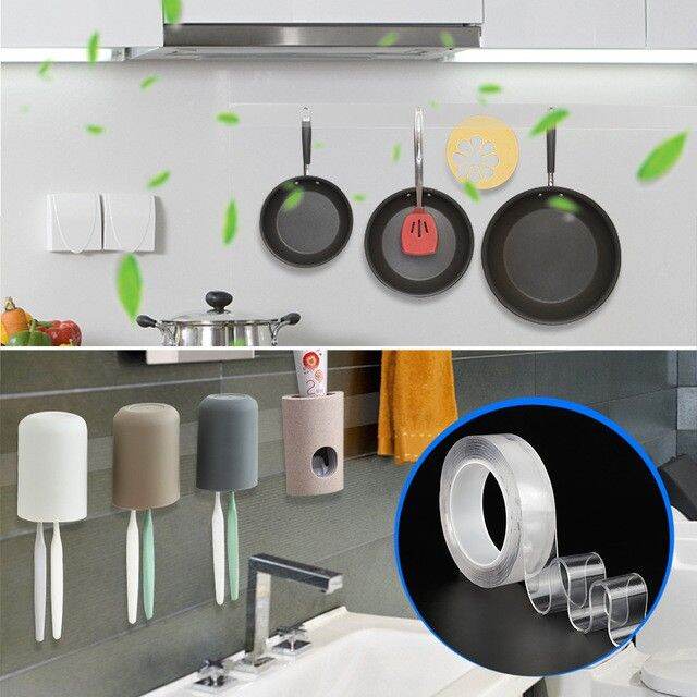 [HCM]CUỘN KEO 2 MẶT TRONG SUỐT 3M