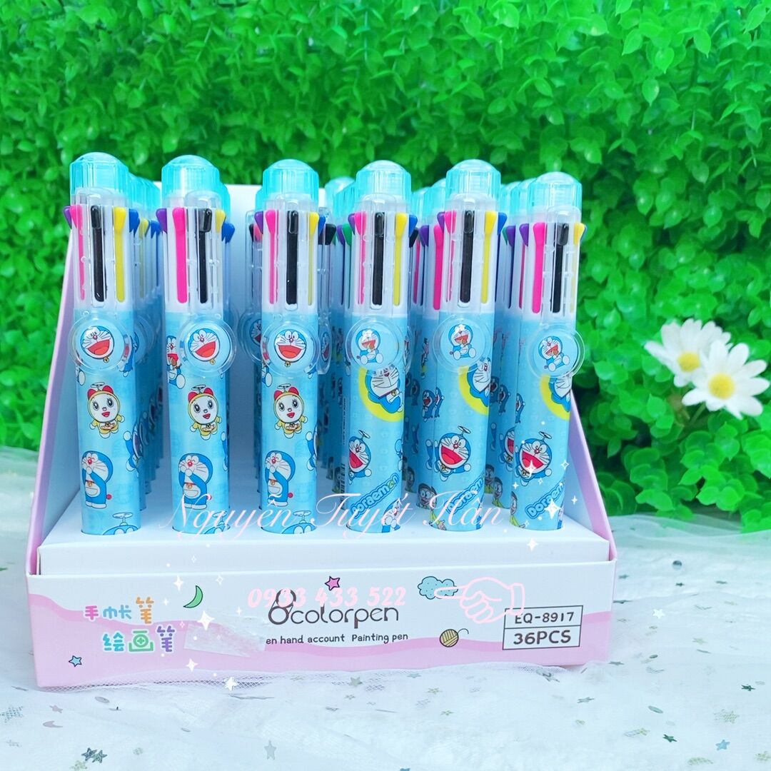 Bút bi 8 màu mực HELLO KITTY PR