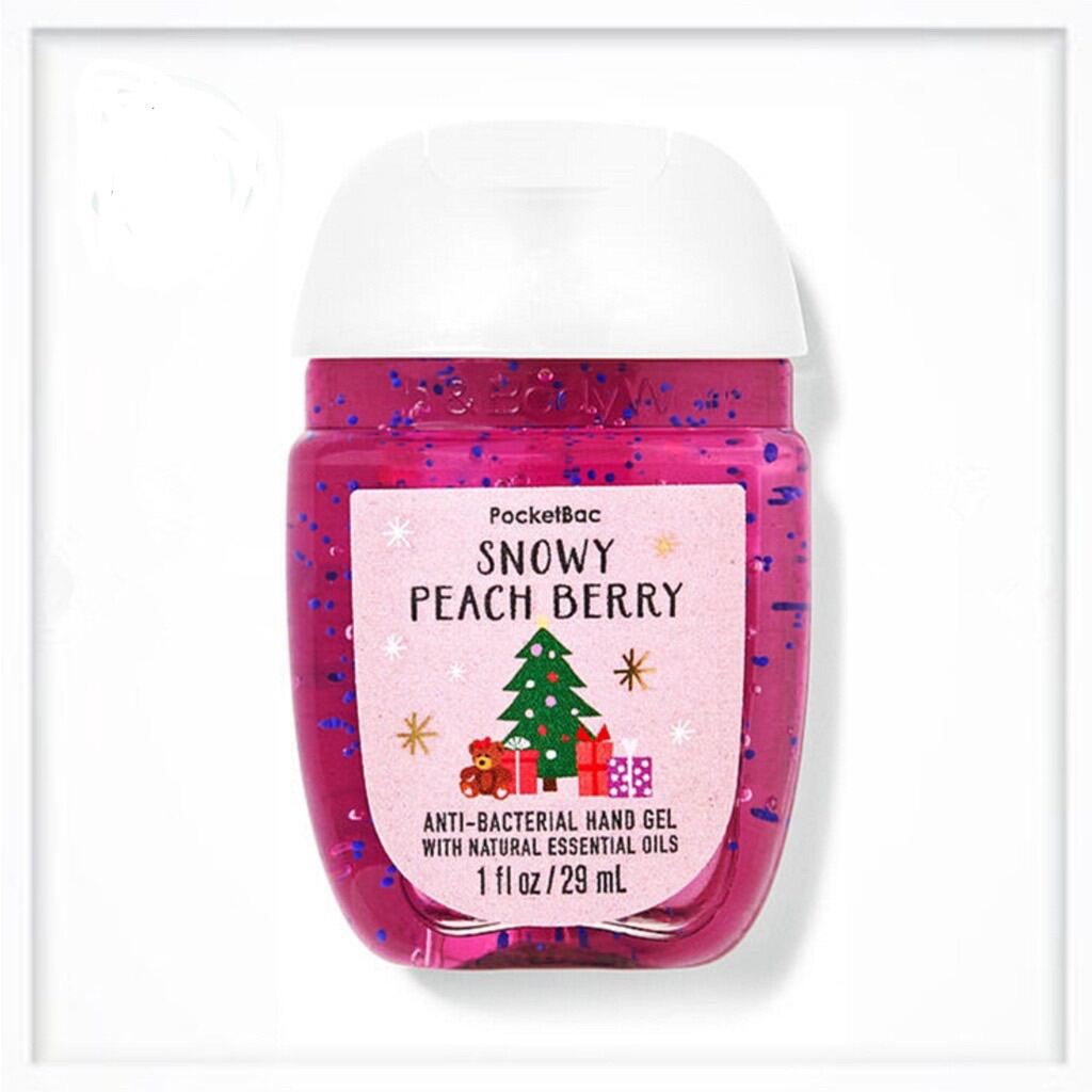 Gel rửa tay khô Bath & Body Works Snowy Peach Berry-Rose Water Ivy 29ml
