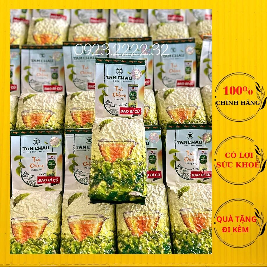 Trà ô lông bao nhôm tâm châu 250gr bao bì mới