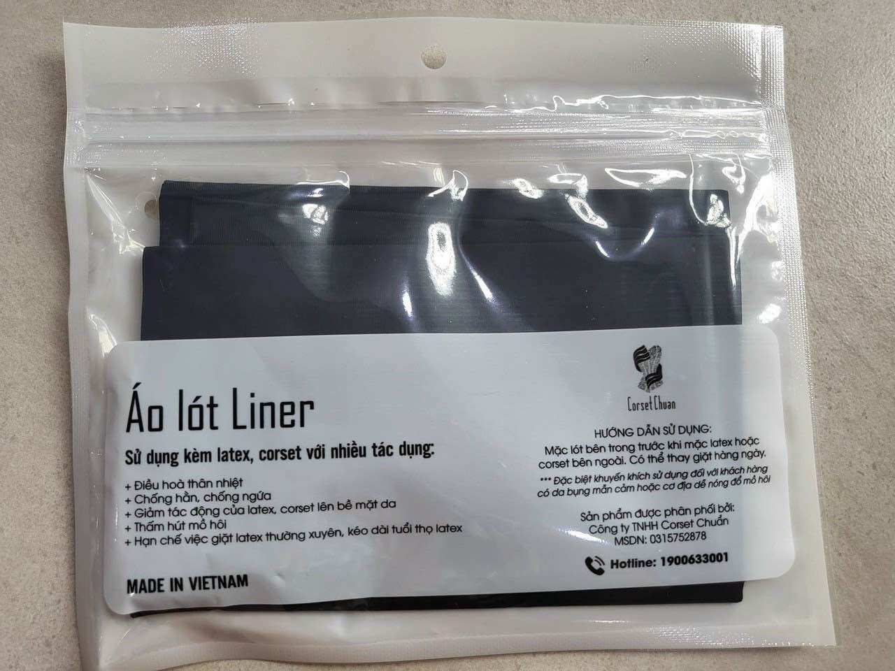 [Chính Hãng] Áo lót liner mặc trong latex corset đai nịt bụng chống hằn, chống ngứa, hạn chế phải giặt nịt latex mỗi ngày.