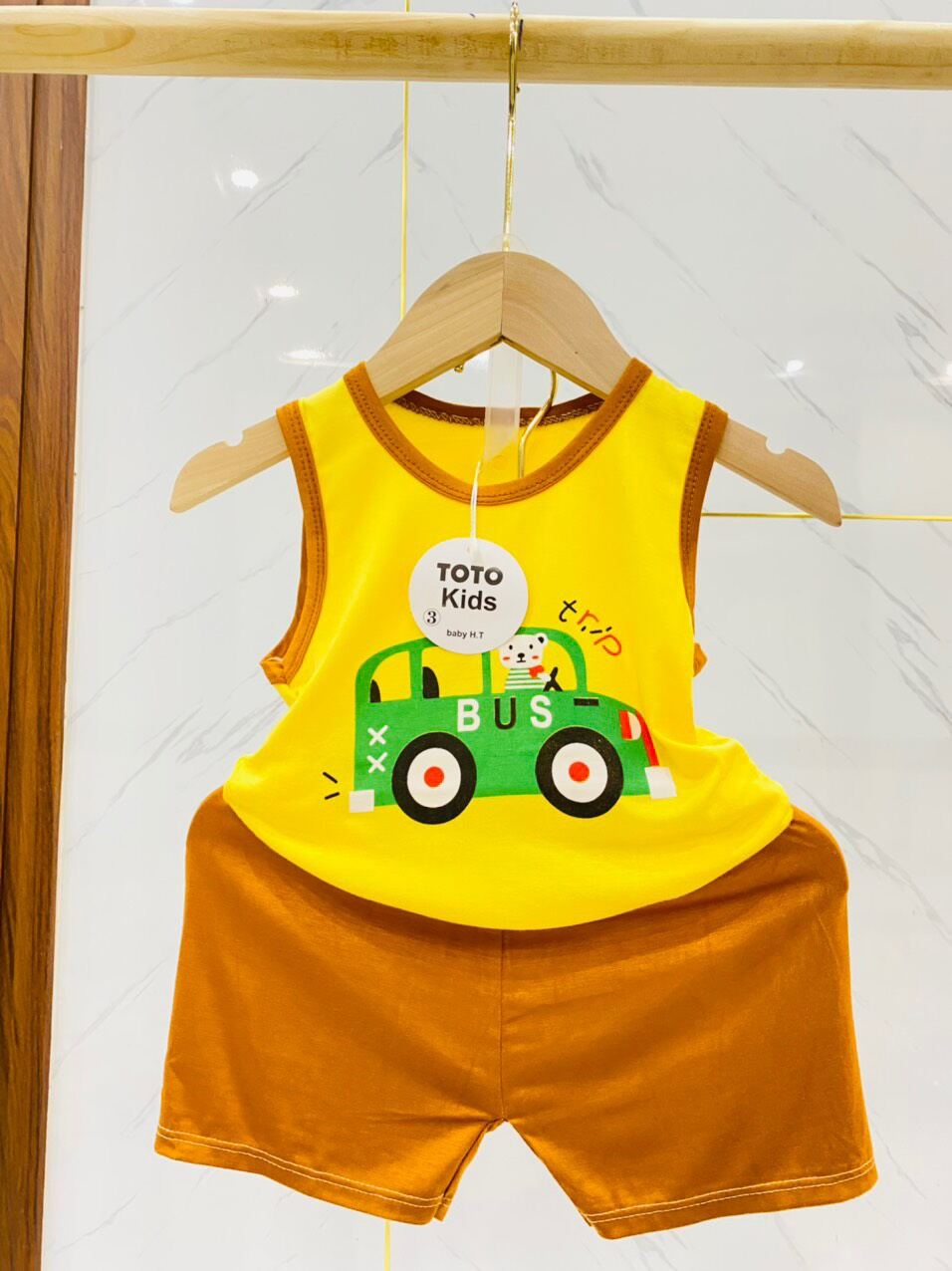 Đồ bộ sát nách bé trai bé gái từ 8-19kg (thanh lý xả kho)