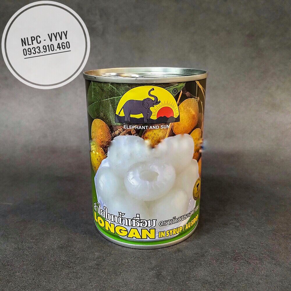 Nhãn ngâm nước đường con voi thái - 565g