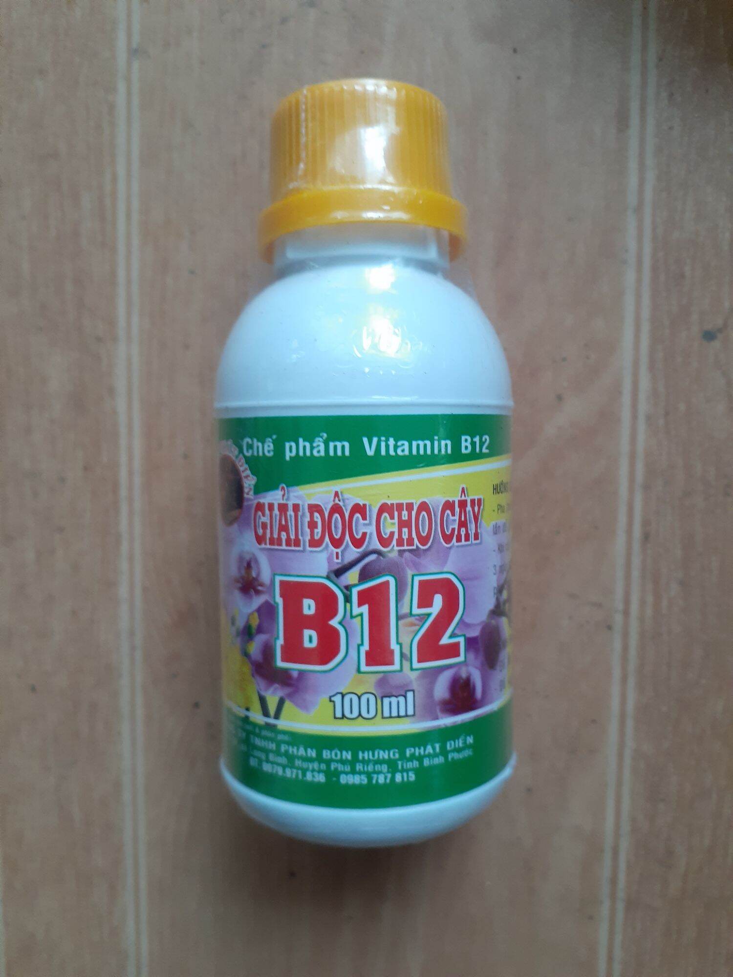 Vitamin b12 giải độc, chống sốc cho cây trồng lọ nhựa 100ml
