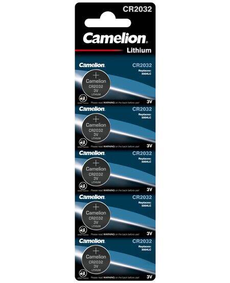 Vỉ 5 viên pin 3V CR2032 camelion