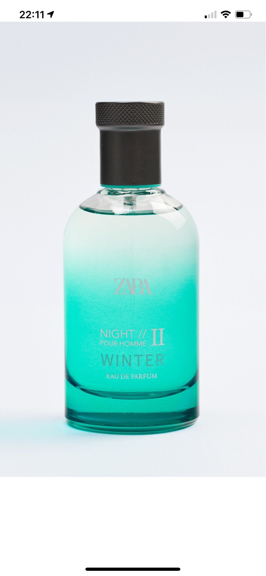 Nước hoa nam Zara Night ii winter 100ml EDP