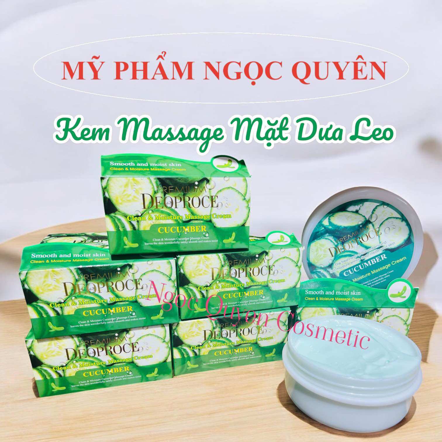 Kem massage măt dưa chuột Deoproce 300Gr