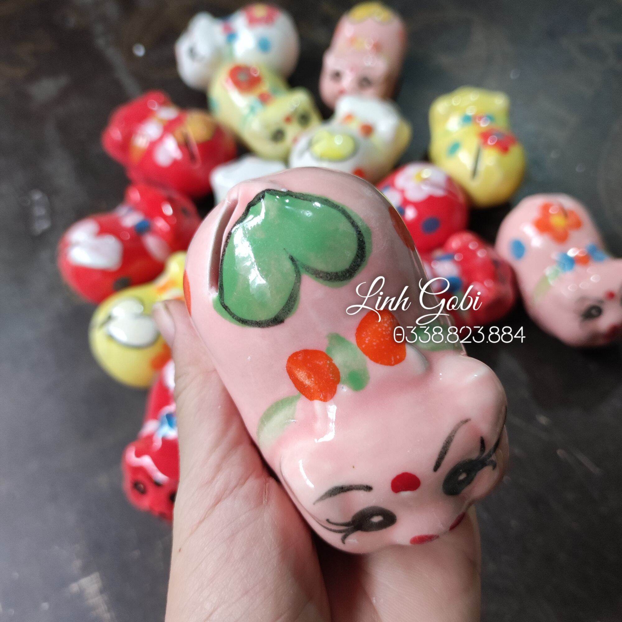 Heo sứ , lợn sứ Mini dáng nằm