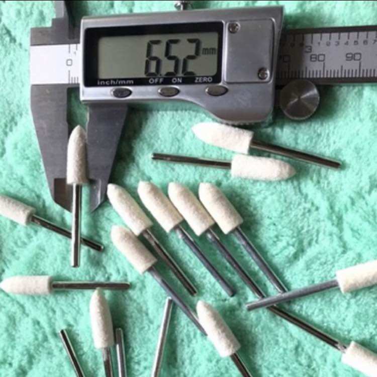 Trục nỉ nhọn đánh bóng 6mm cán 3mm