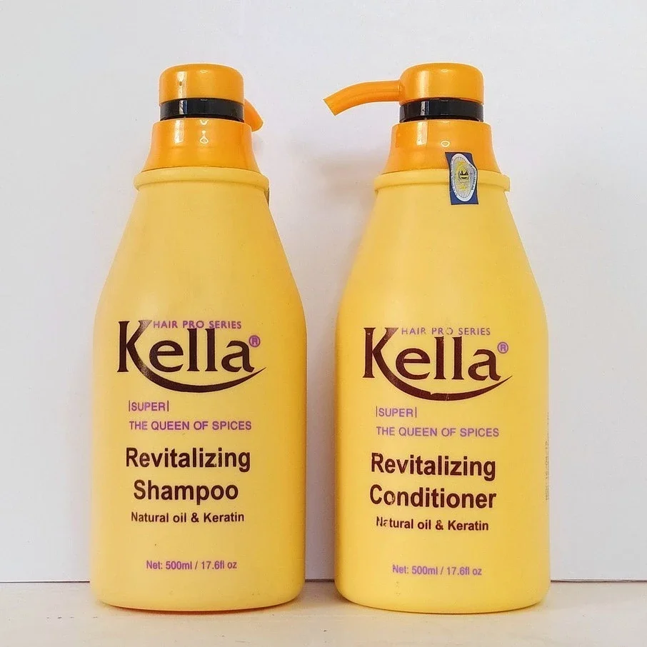 Combo Dầu gội + Dầu xả Kella phục hồi tóc hư tổn 500ml