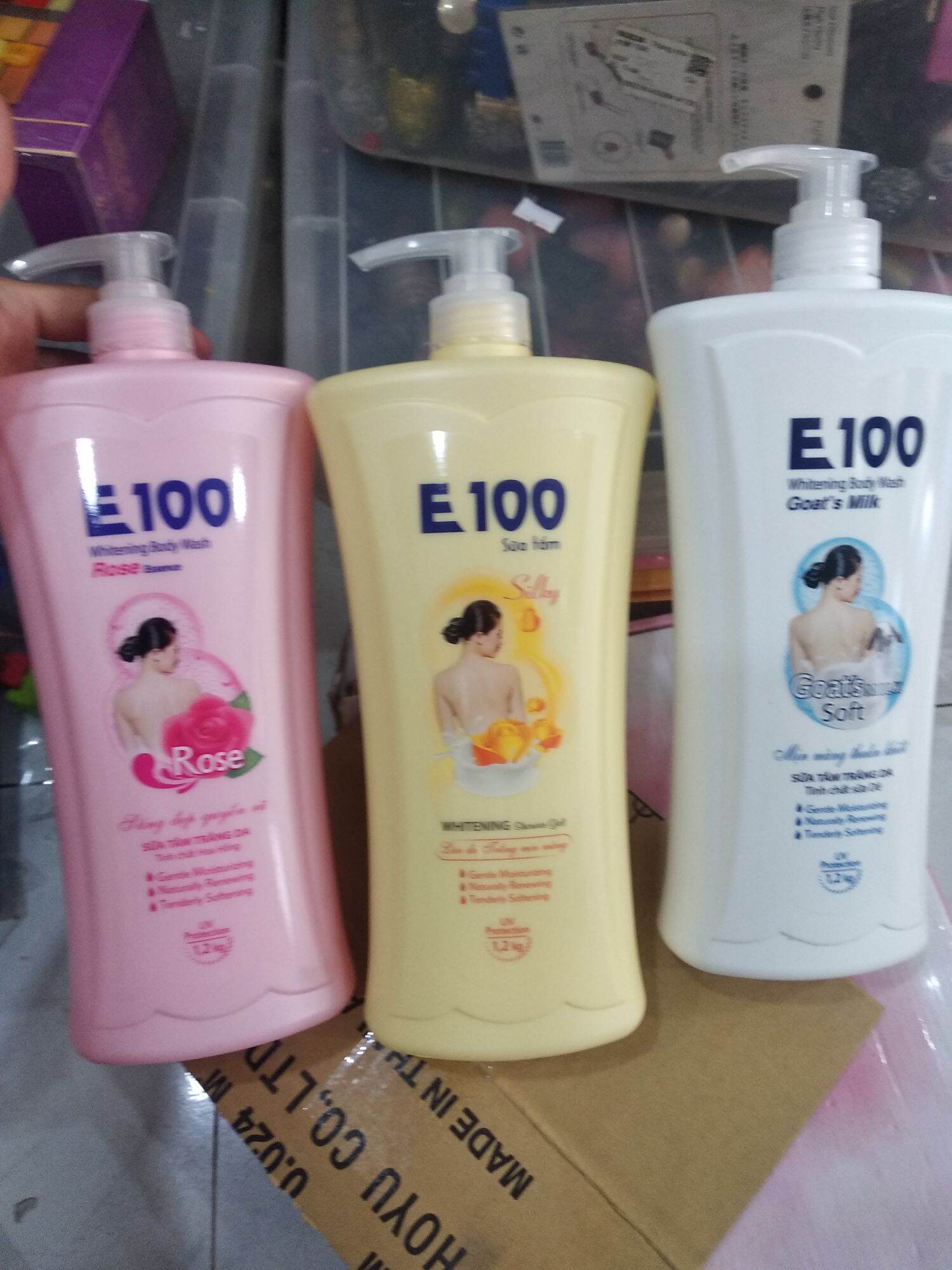 Sữa tắm e100 màu trắng 1.2 lít