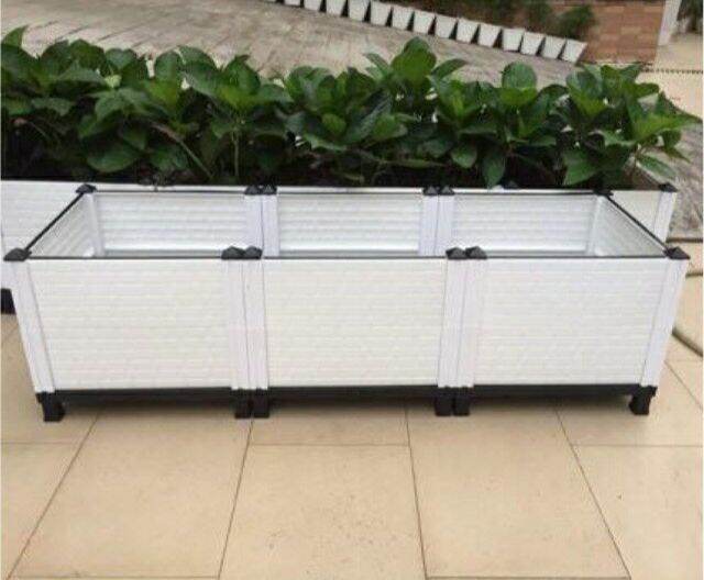 Chậu nhựa lắp ghép, chậu lắp ráp thông minh trồng rau sạch - kích thước 1m2x40x35cm