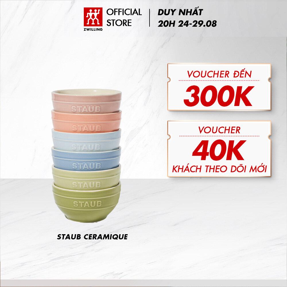 Bộ 6 chén bát sứ cao cấp staub ceramique 12cm