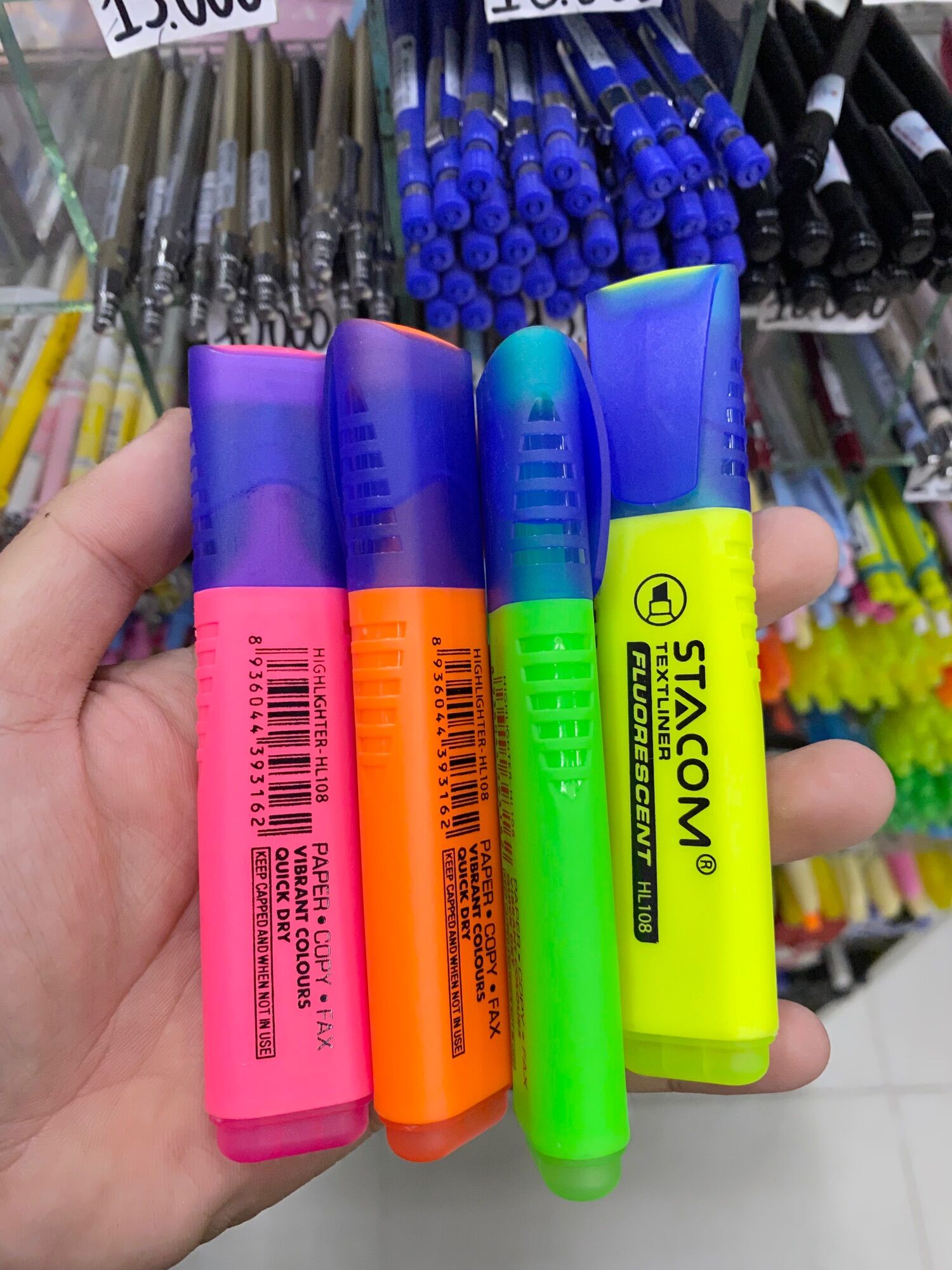 Bút dạ quang(nhớ dòng) Stacom HL108(tùy chọn màu sắc, số lượng)-highlighter