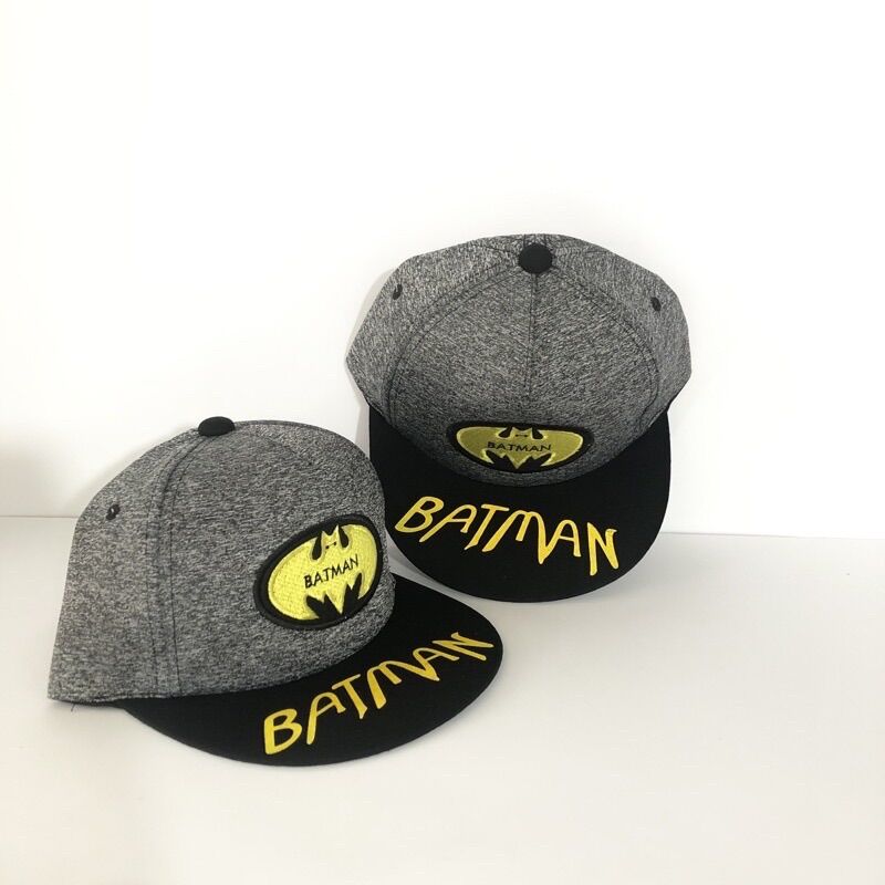 Mũ cho bé, nón lưỡi trai cho bé có hình batman - nón snapback mũ hiphop họa tiết batman cho bé từ 1 - 6 tuổi