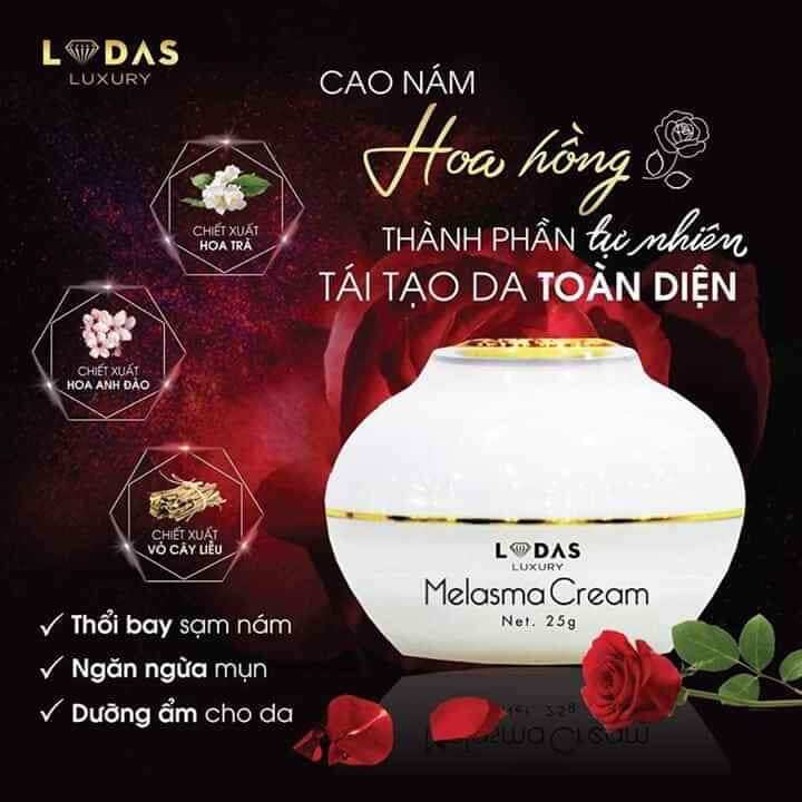 Combo cao nám hồng hoa+ serum nám Đan Thy