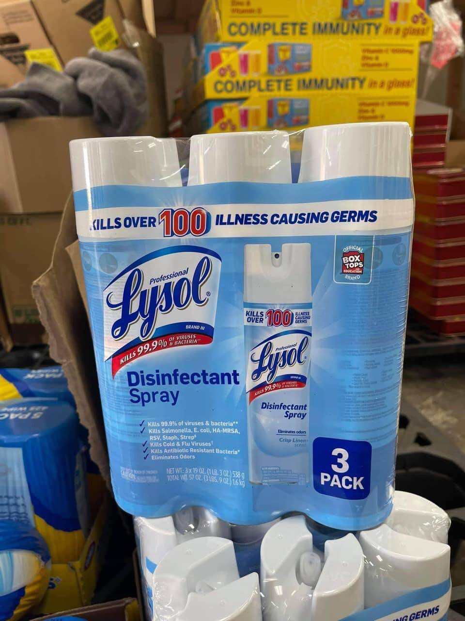Xịt diệt khuẩn bề mặt Lysol Disinfectant Spray 538g của Mỹ.