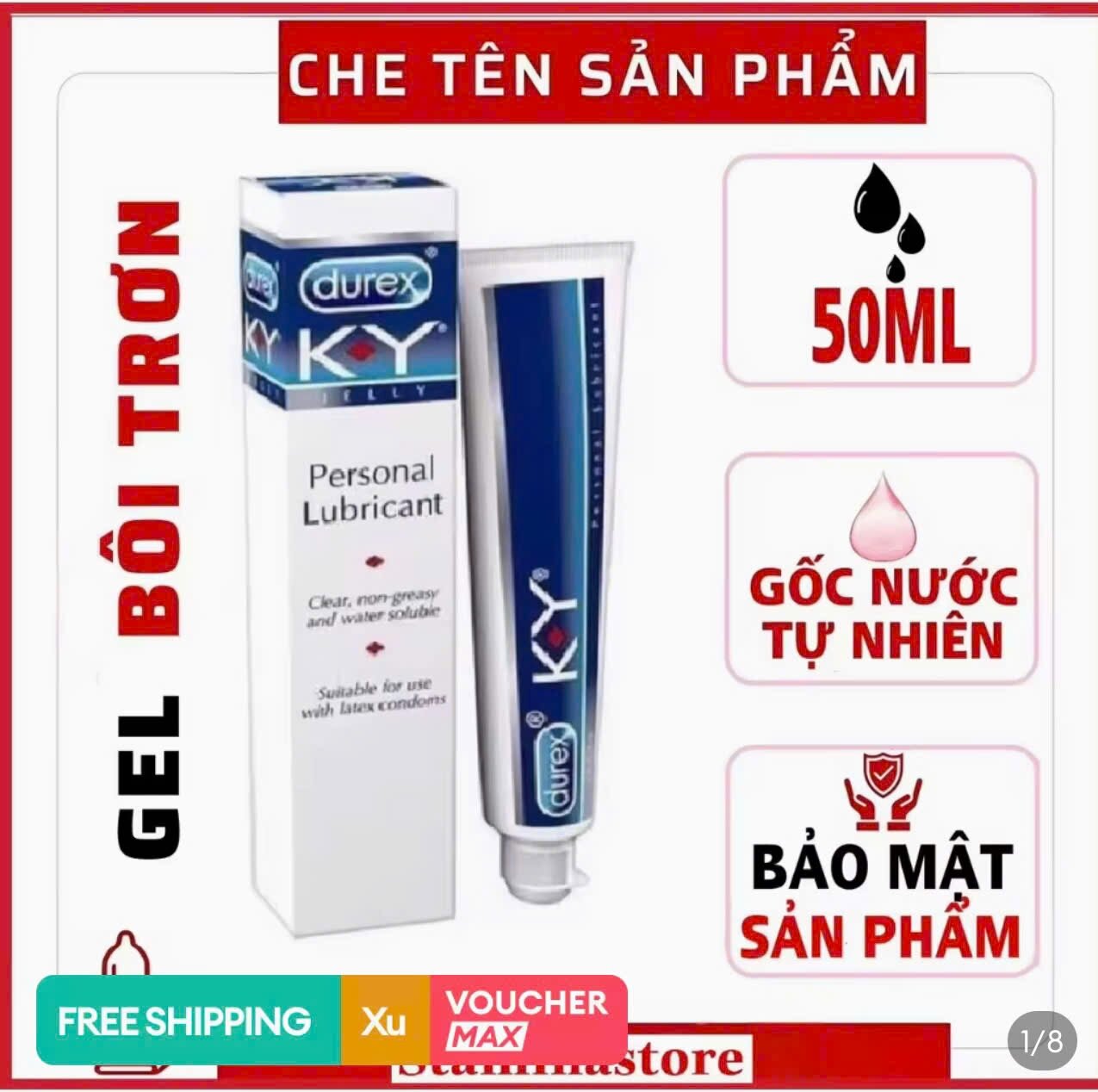 gel bôi trơn durex ky -50g