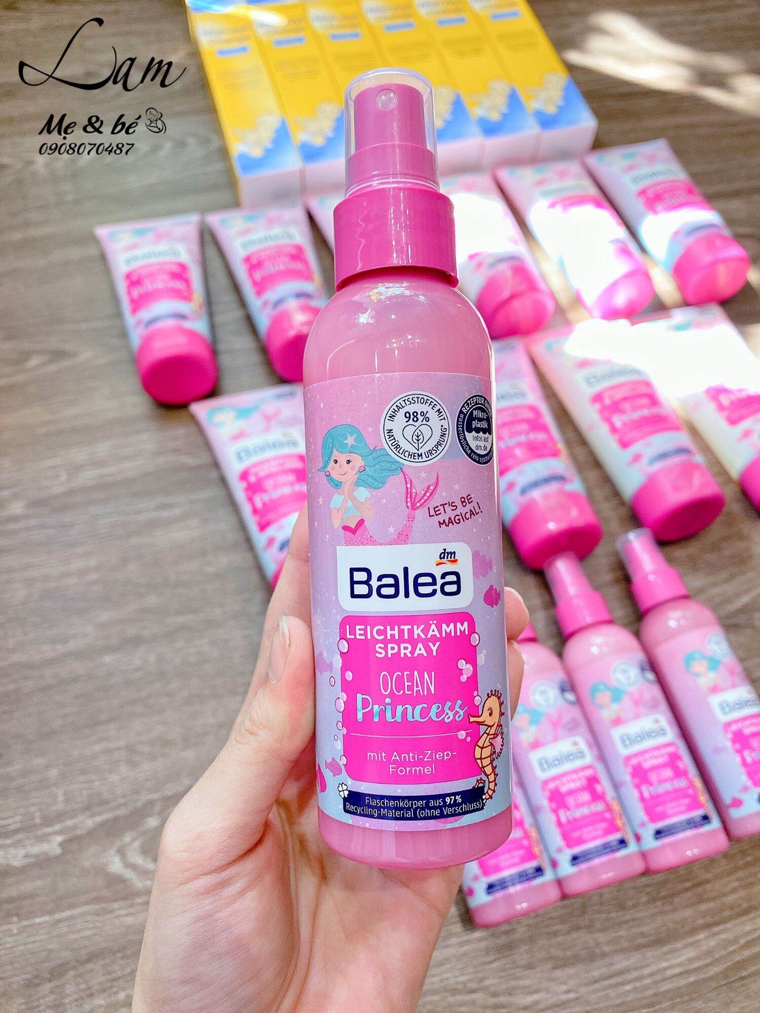 Bộ Dưỡng tóc và son cho bé Balea
