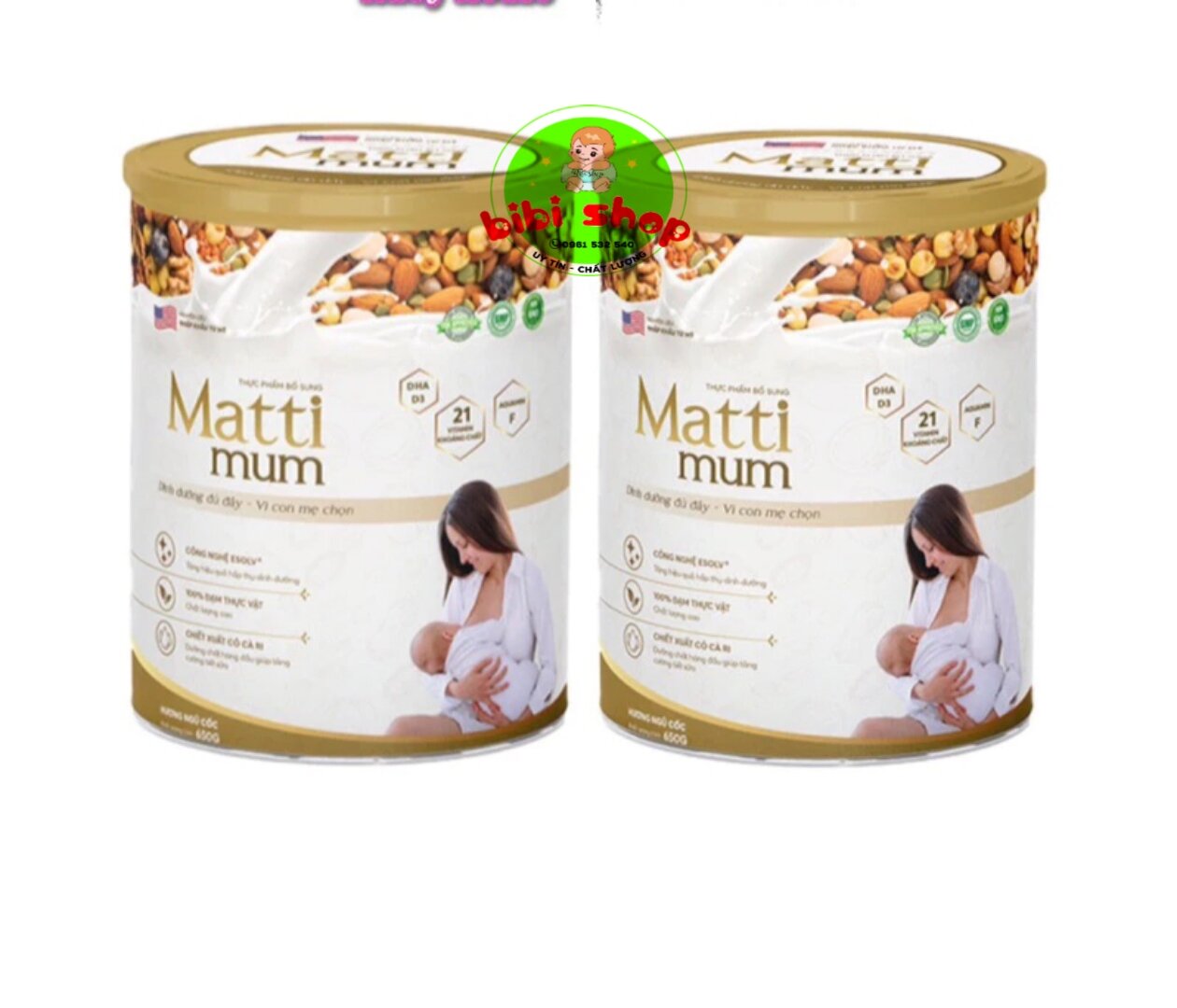 Combo 2 hộp sữa hạt lợi sữa Matti mum