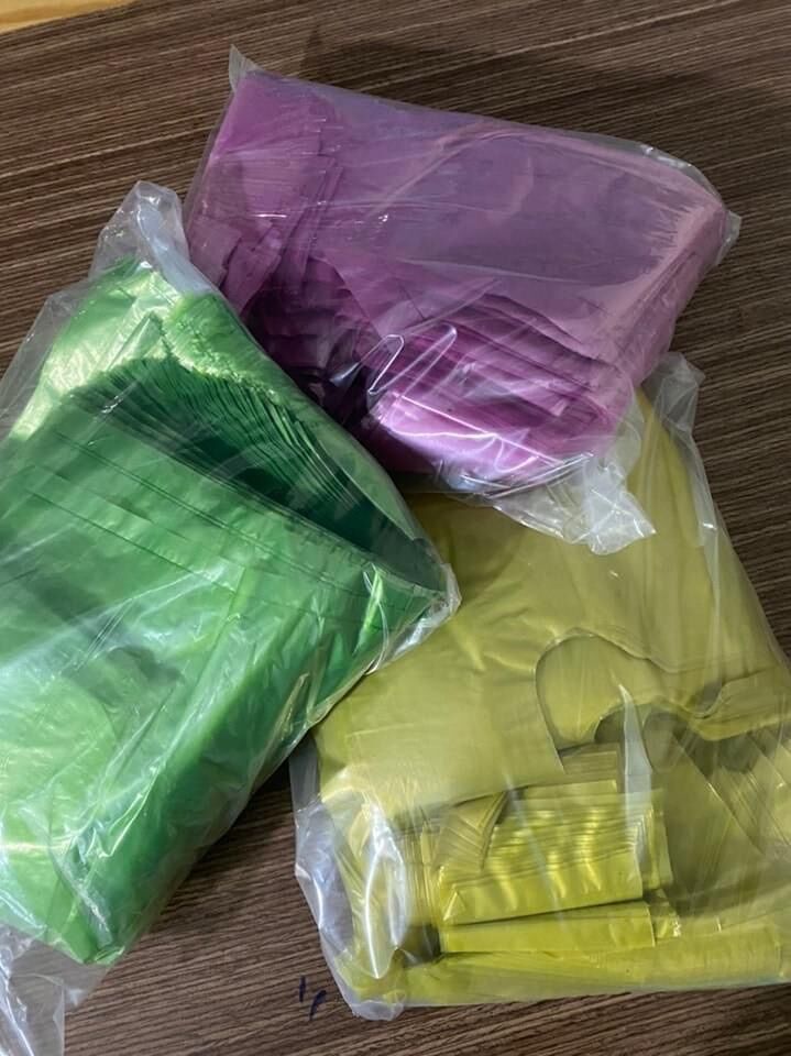 1kg túi bóng mỡ màu túi nilong hai quai