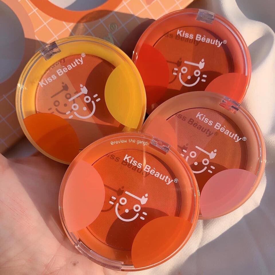 Bảng 4 ô vừa má hồng vừa highlight