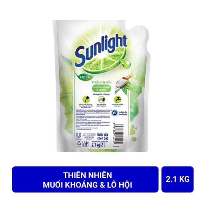 Nước rửa chén Sunlight thiên nhiên 2 L