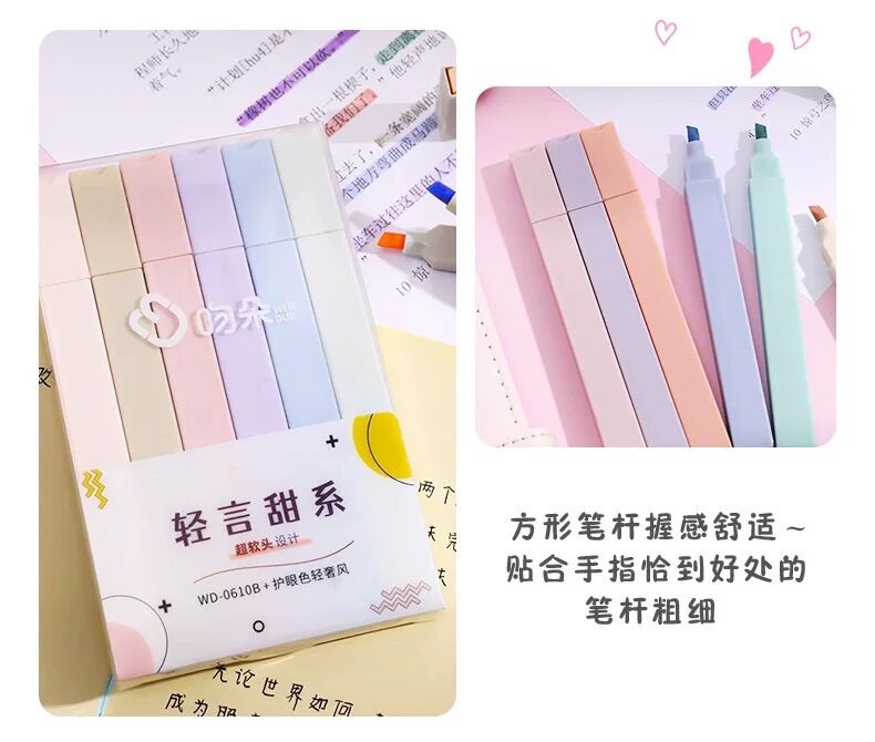 BÚT HIGHTLIGHT DẠ QUẢNG 1 ĐẦU MÀU PASTEL DÀNH CHO MỌI LỨA TUỔI