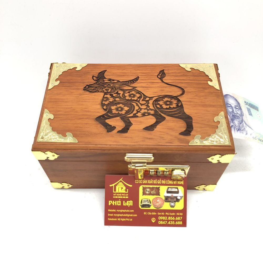 Hộp đựng tiền,đựng dấu phong thủy 12 con giáp