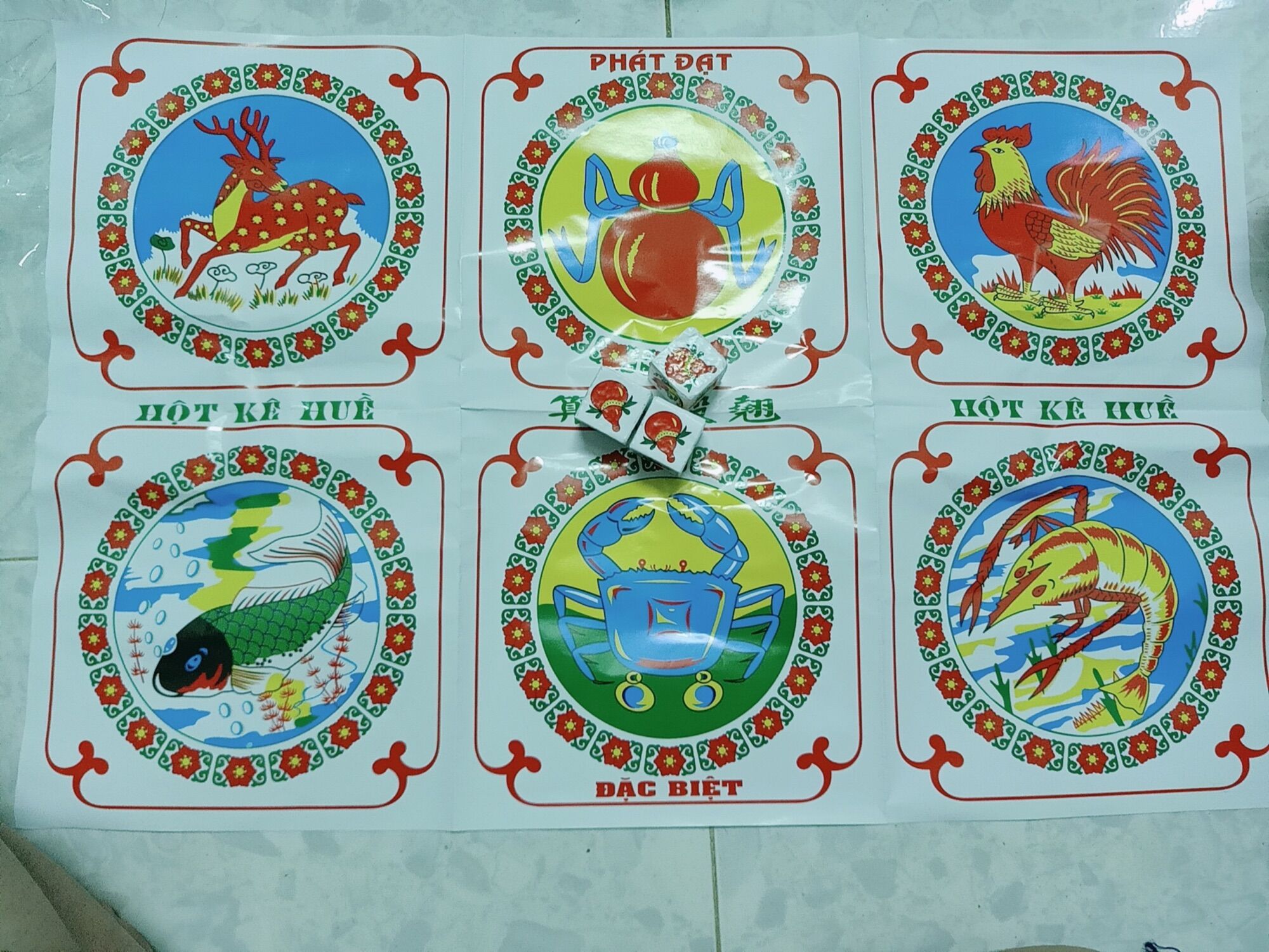 Bầu cua cá cọp,bầu cua tôm cá hạt xốp