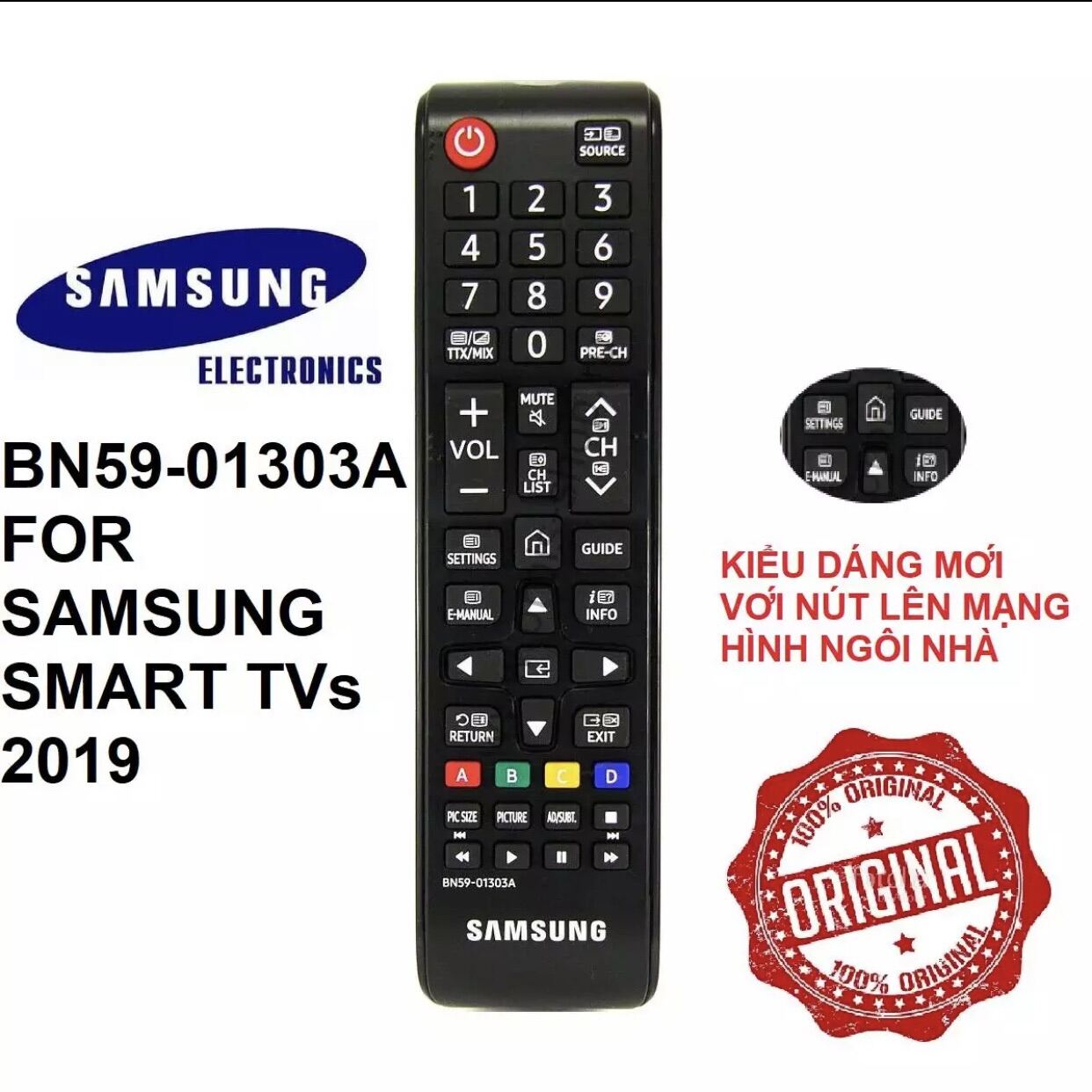 Bảng giá Remote điều khiển Samsung Smart B59-01303A ( Model 2019 - Tặng pin)
