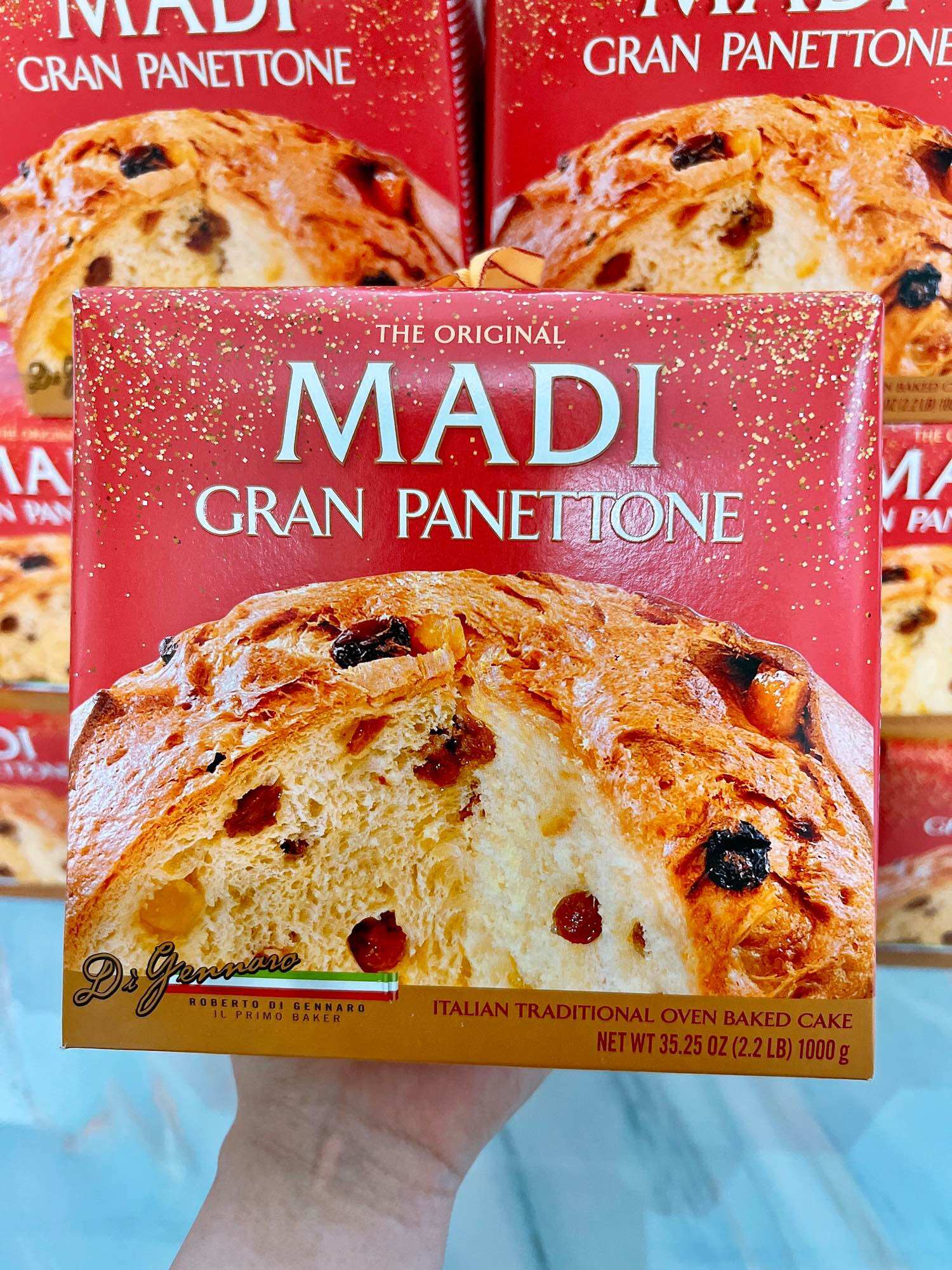[ Date 31/7/2026 ] Bánh Madi Gran Panettone 1kg Ý - Date 31/ 7/ 2026.