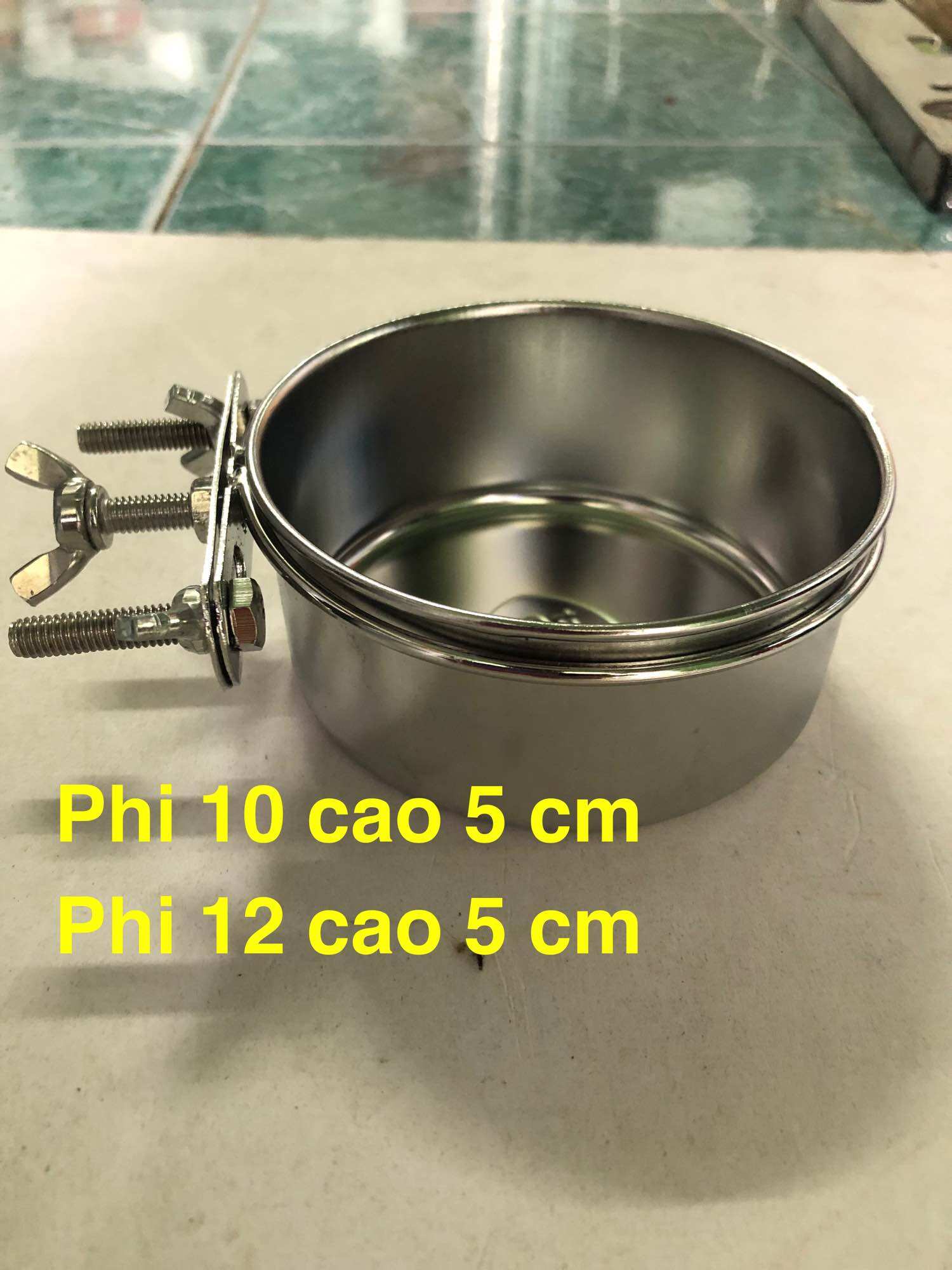 Cóng inox treo nan lồng