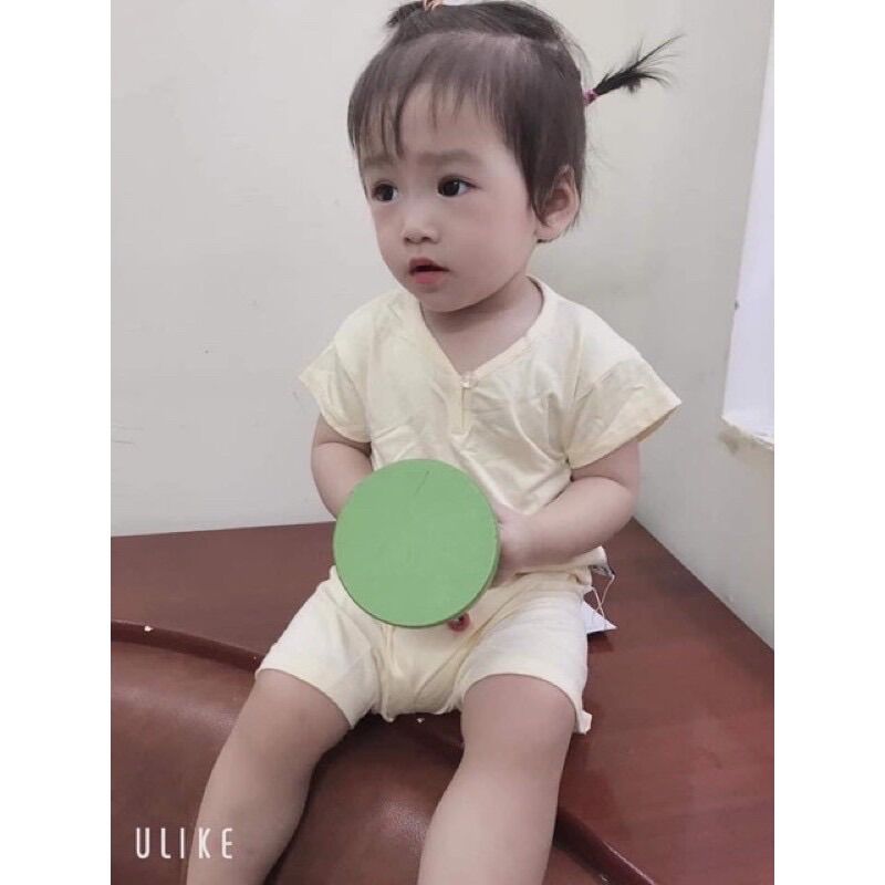 Bộ cộc thay thun lạnh Pekaboo bé trai bé gái