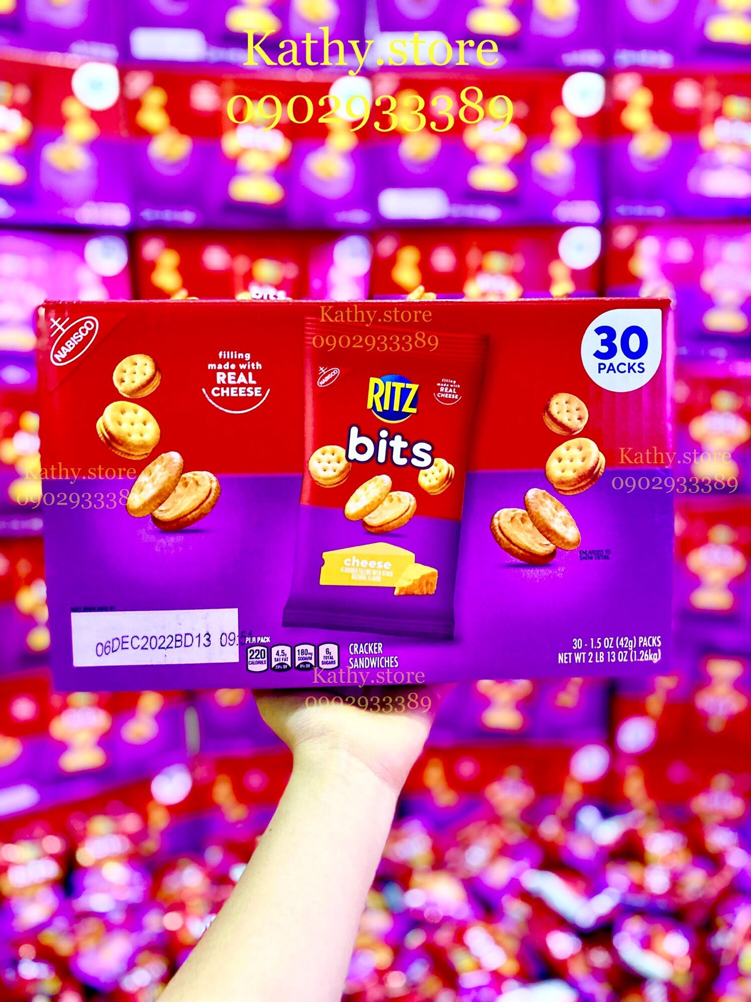 Bánh Ritz Bits Cheese phô mai mini 42g