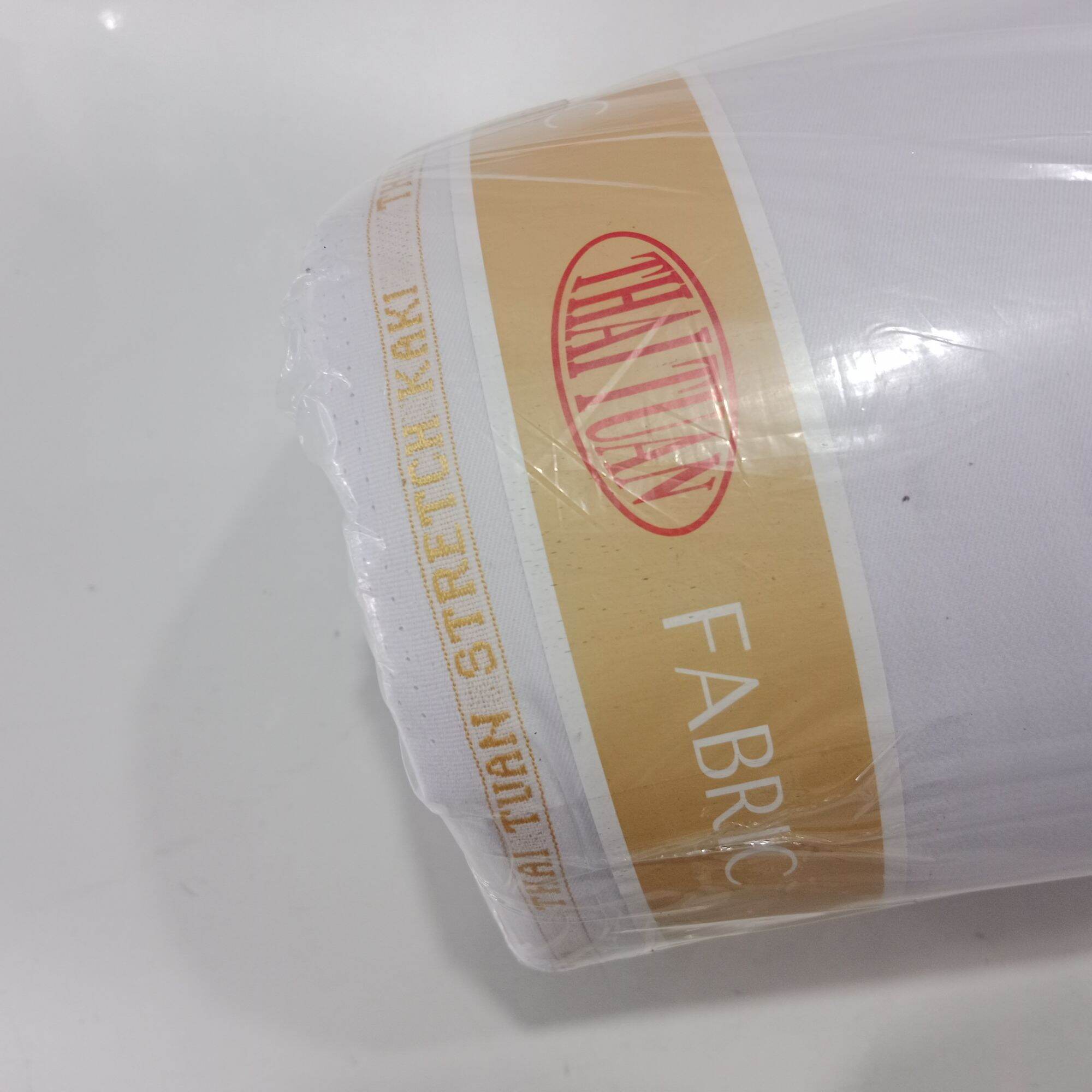 Vải Kaki Trắng Pha Thun Nhẹ Thái Tuấn