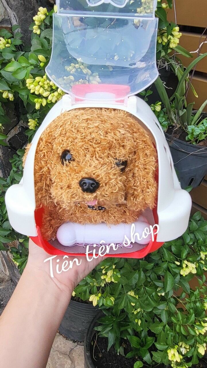 Cún Bông kèm lồng và phụ kiện ( tặng kèm pin)