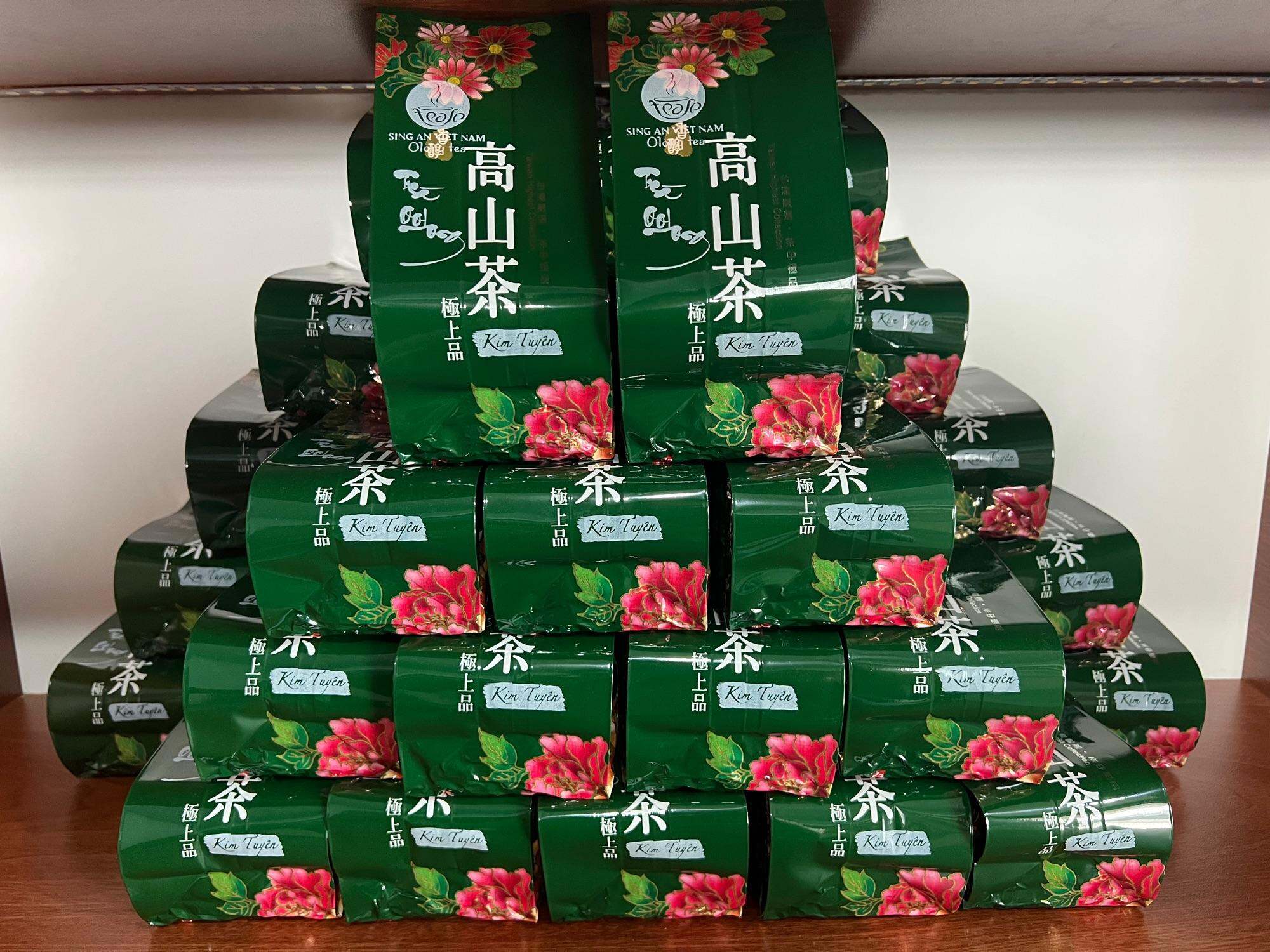 Olong kim tuyên loại 2 gói/250gr , Kim tuyên gói 200gr , gói 150gr( trà Olong Sing an )