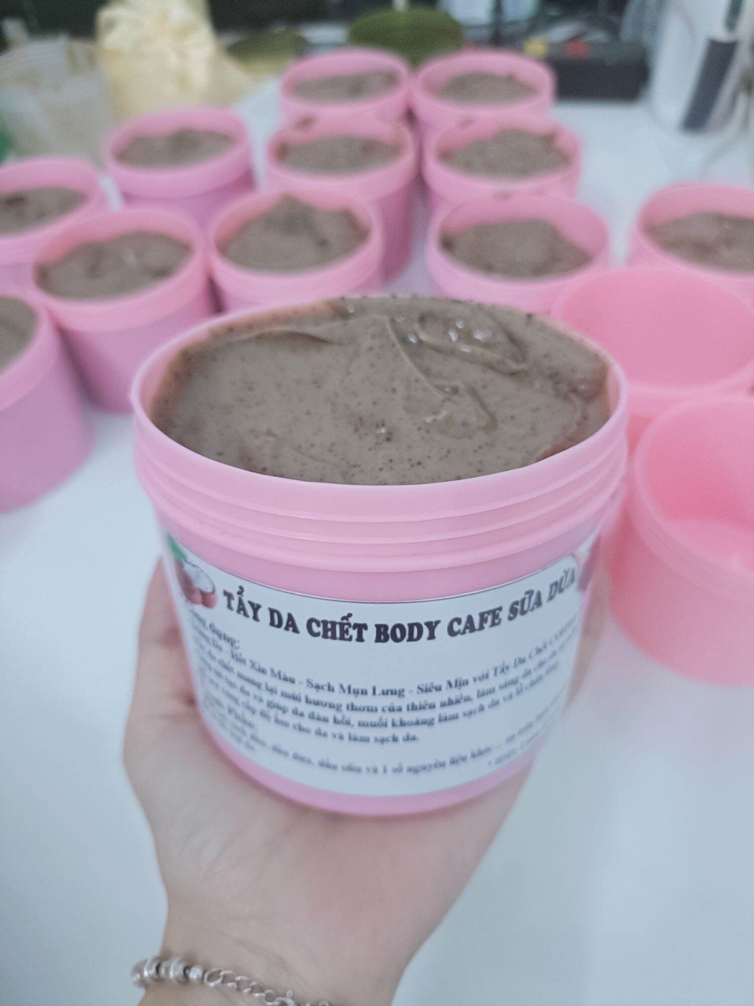 500gr Tẩy Tế Bào Chết Cà Phê sữa dừa cực sạch