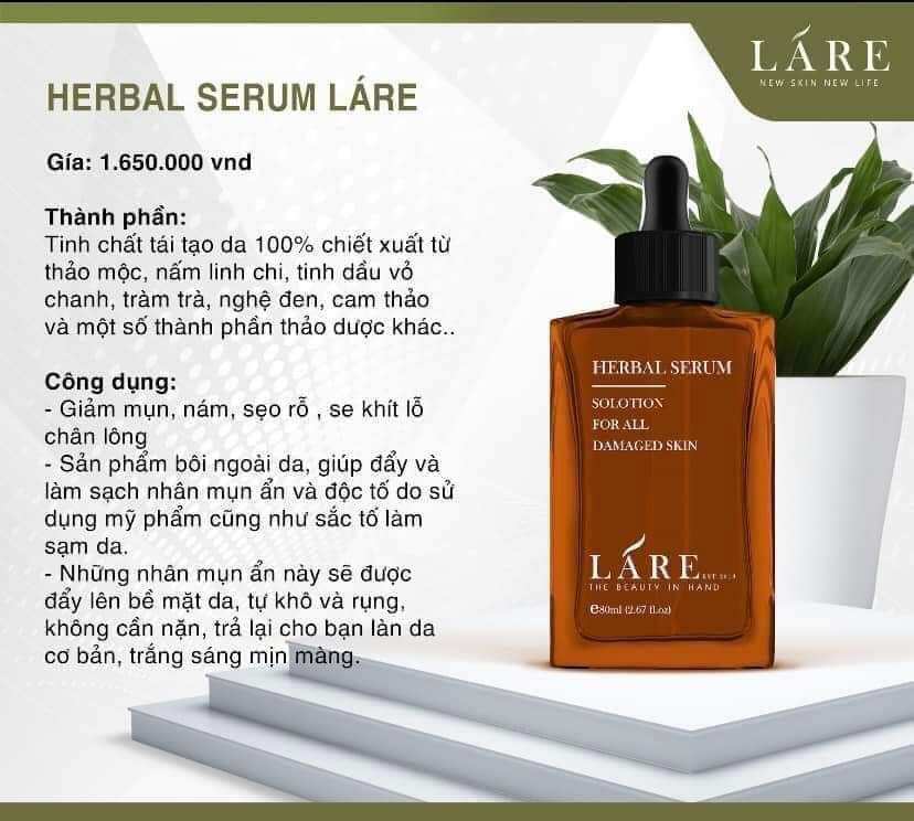 LÁRE- HERBAL SERUM LÁRE THANH DƯỢC TỬ 50ML