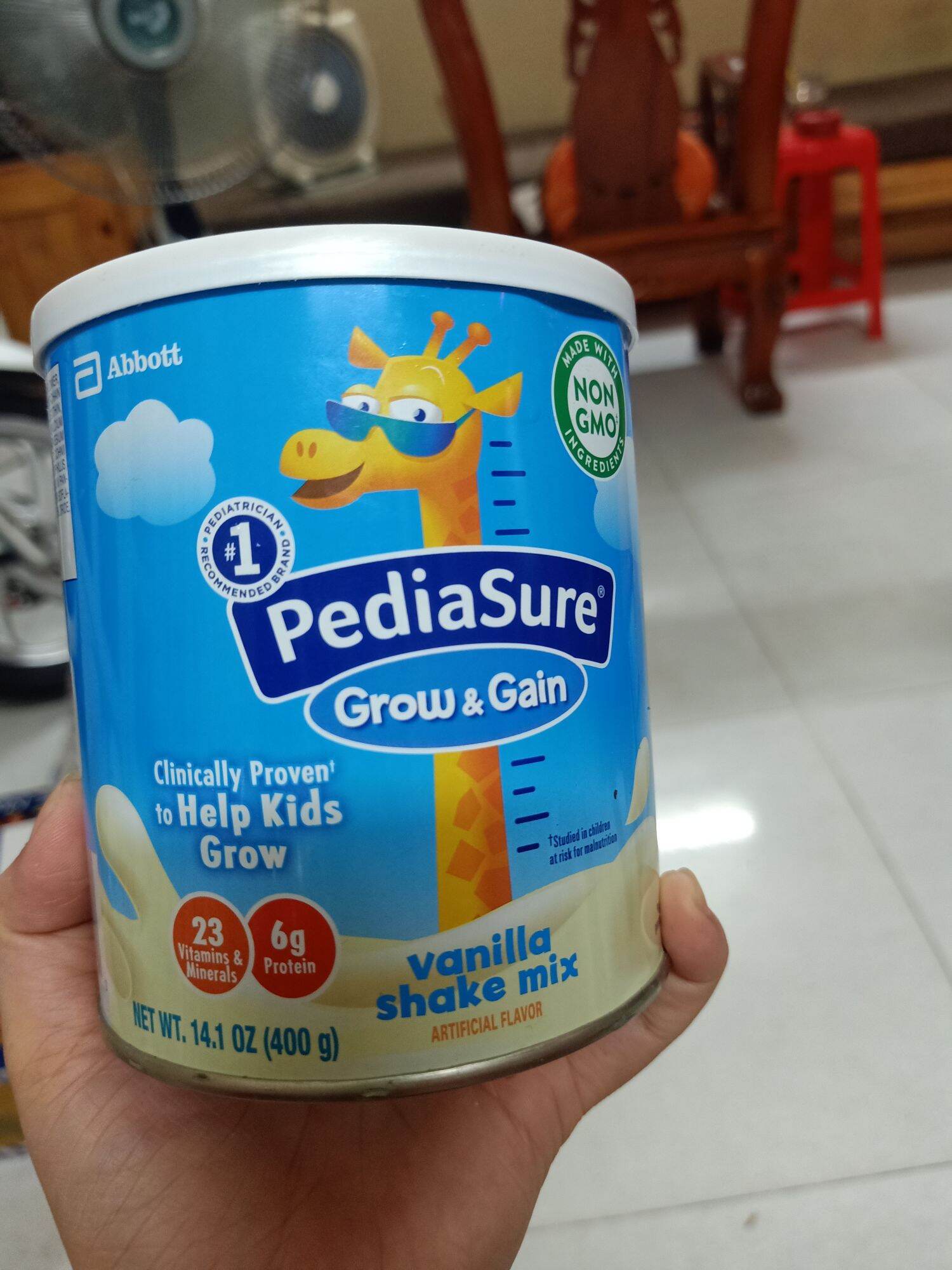 Sữa Pediasure Mỹ grow & Gain 400g ( vani , socola)